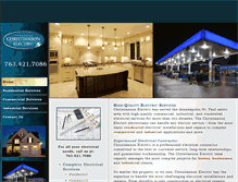 Tablet Screenshot of christiansonelectric.com
